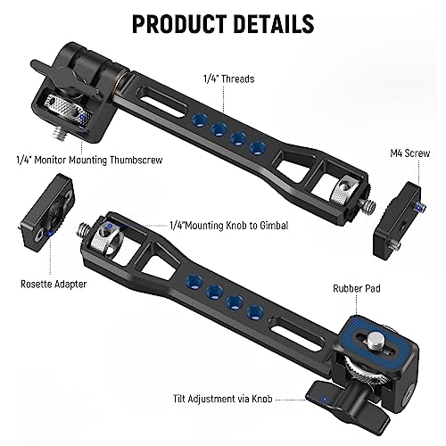 NEEWER - Adjustable 360° Rotating Monitor Mount for DJI & ZHIYUN Gimbals