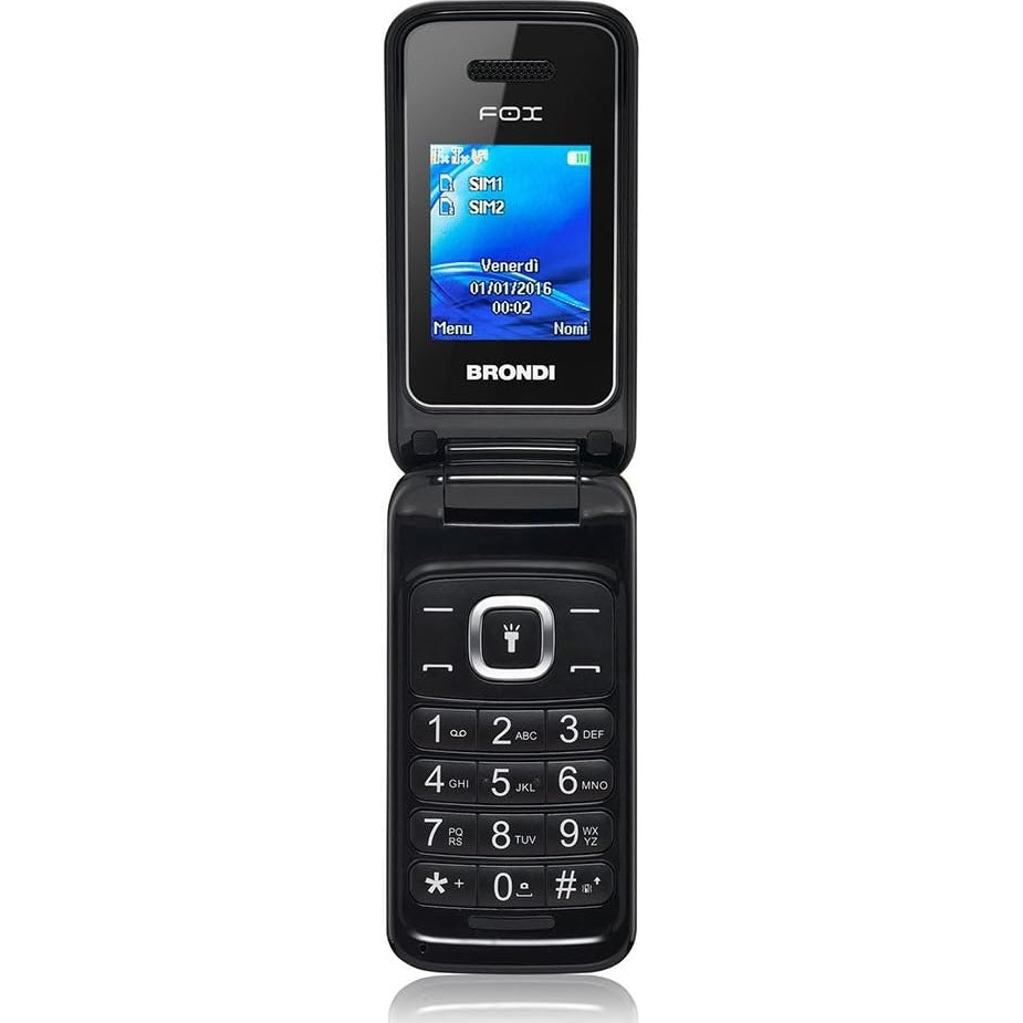 Brondi - Fox Mobile Phone GSM 16GB Black