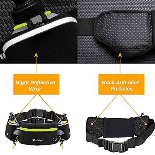 FitGear - Number-One Running Belt with Water Bottles, Adjustable Hydration Waist Pack