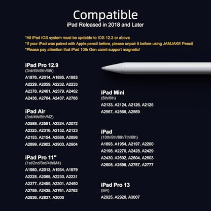 Stylus - 2X Fast Charge Active Pencil for iPad 9th & 10th Gen, Pro, Air, Mini