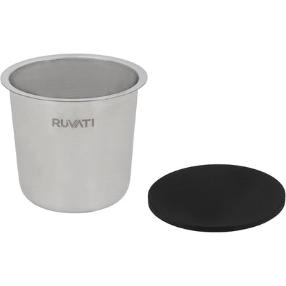 Ruvati - 3 Bowl Serving Board Black Composite Condiment Tray For Workstation Sinks