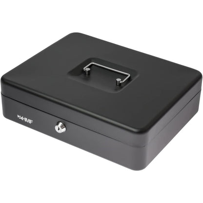 Hmf - Lockable Cash Box With Coin Counting Board Black