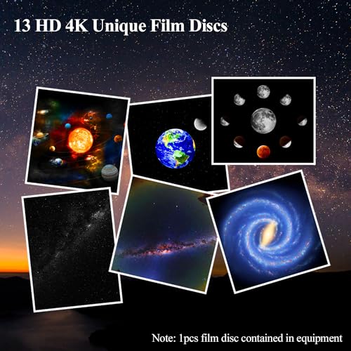 SOMKTN - 4K Star Projector with Timer and 360° Rotation for Kids & Adults