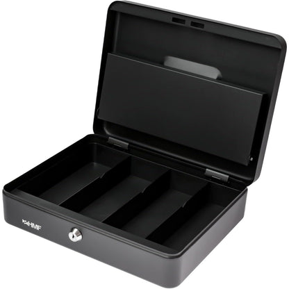 Hmf - Lockable Cash Box With Coin Counting Board Black