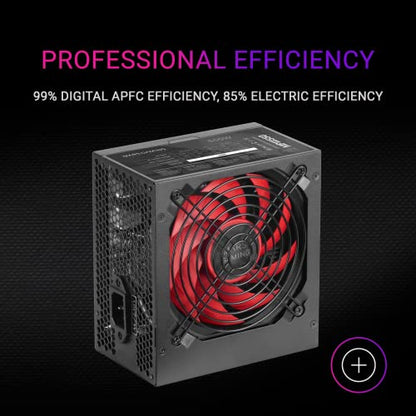 Mars Gaming - MPIII550 550W ATX Power Supply, Silent AI-RPM Technology