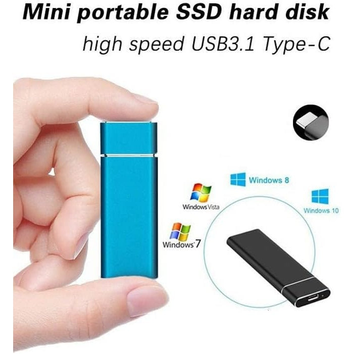 Sosofly - Portable SSD U Disk 128GB High-Speed (Black)