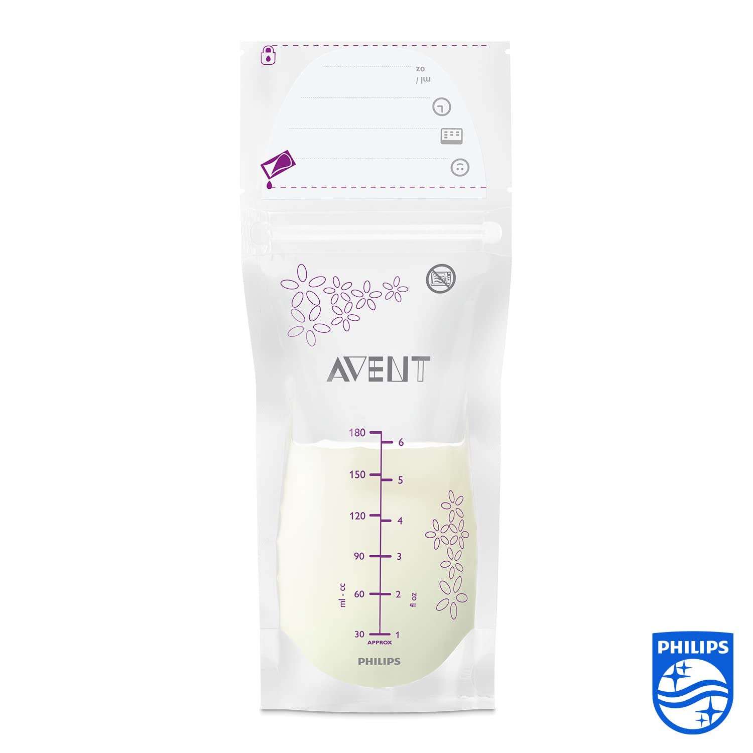 Philips Avent - Breast Milk Storage 180Ml Clear