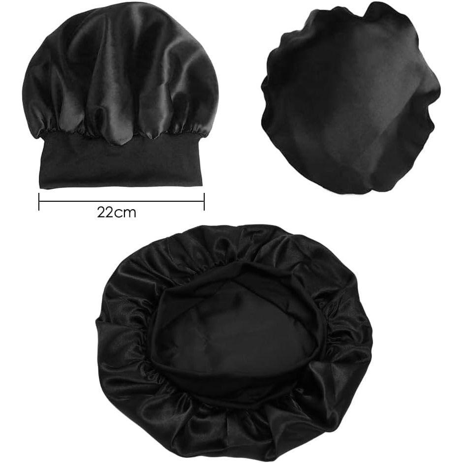 Gajuchuf-Eu - Satin Hair Bonnet for Sleeping with Wide Elastic Band