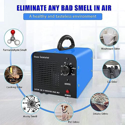 TOOSOAR - Ozone Generator 60,000mg/h Air Purifier and Deodorizer Device