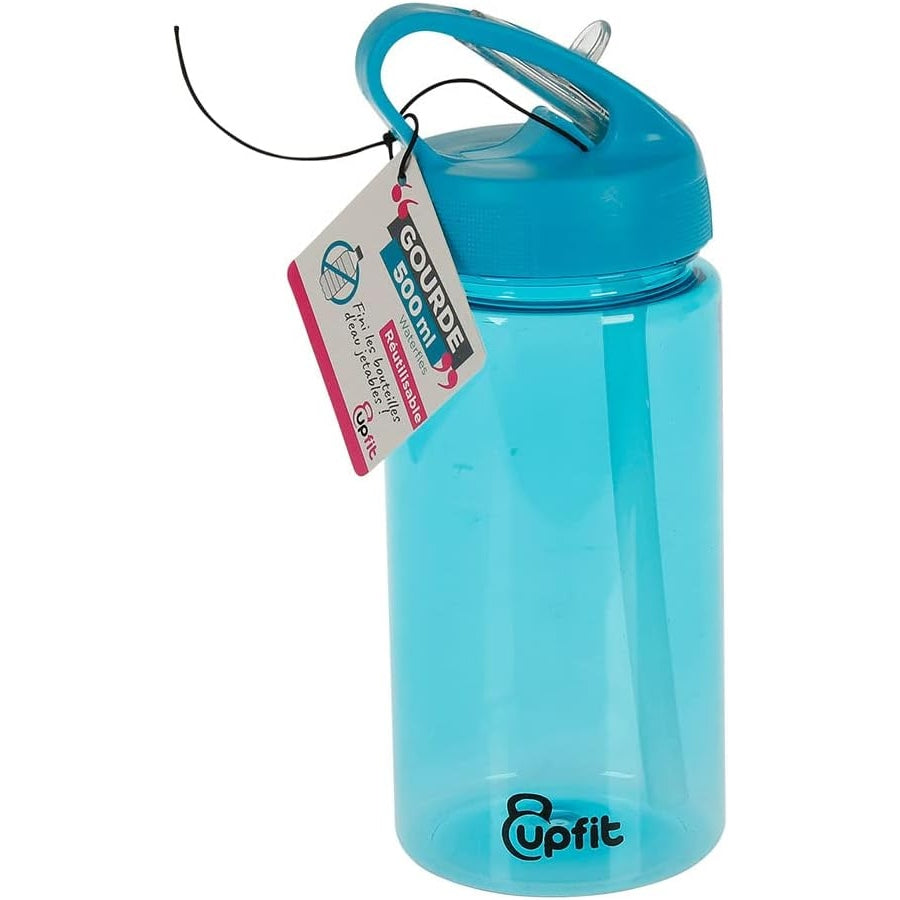 Gourde - Sport Water Bottle With Retractable Spout - Blue - 500Ml