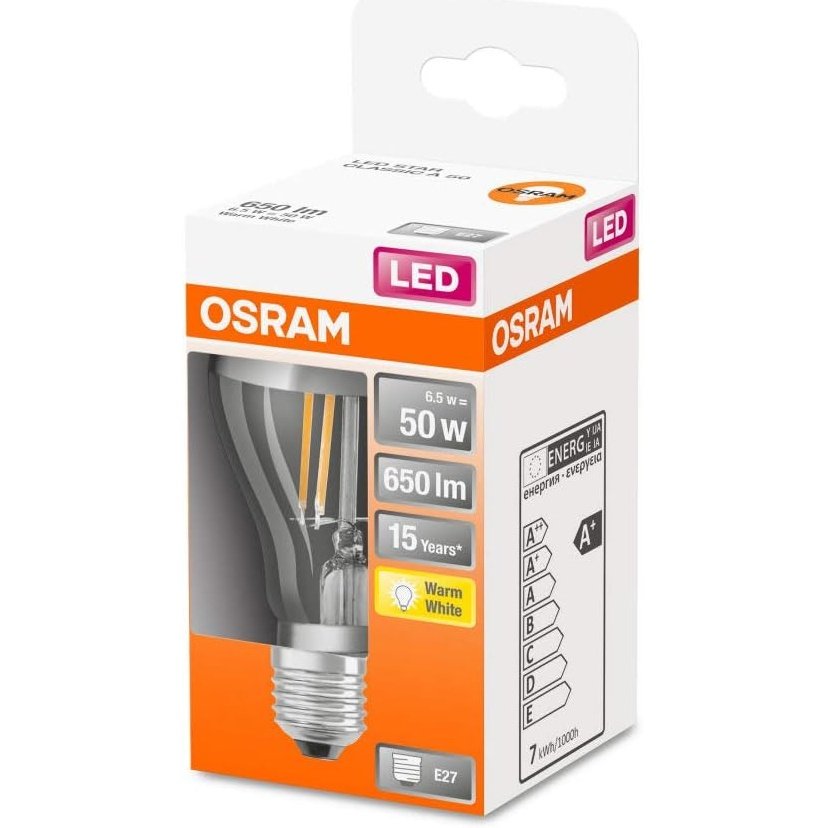 Ledvance - Osram Led Lamp B22D Warm White 2700K 7W Replacement For 60W Frosted