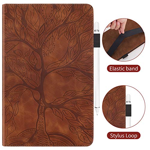 Samsung - Premium Slim PU Leather Folio Case for Galaxy Tab A 10.1 2019 - Brown