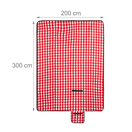 Relaxdays - XXL Picnic Blanket With Aluminium Coating, Folding Beach Rug, 200x300 cm