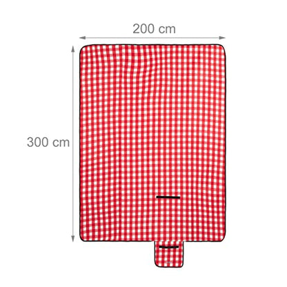 Relaxdays - XXL Picnic Blanket With Aluminium Coating, Folding Beach Rug, 200x300 cm