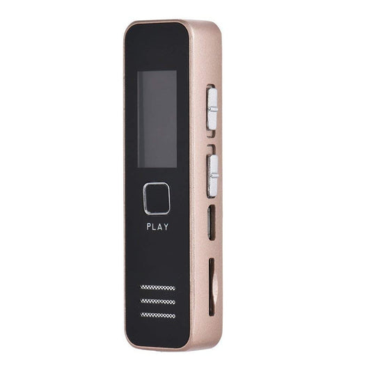 Security-Eye Traders - Compact Voice Recorder With Display, Earphone Jack, Rechargeable Battery, 64GB Memory Slot