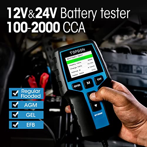 TOPDON - BT200 12V/24V Load Tester & Digital Battery Analyzer