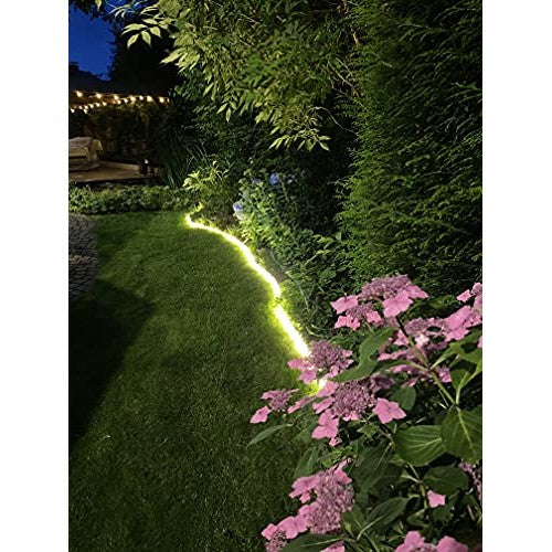 LEDZEIT - Flexible LED Neon Light Strip 5m, Warm White, Waterproof IP65