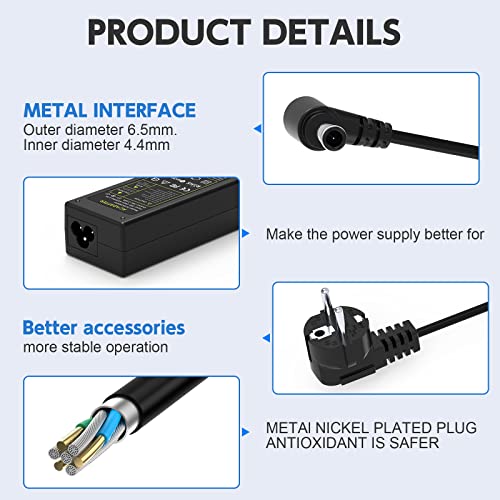 Shefor - 19V AC Adapter Charging Cable for LG Electronics 19