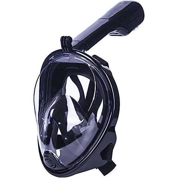 Vbm - Full Face Snorkel Mask With Safe Breathing Dry Top, 180° Panoramic View, Anti-Fog, Leak-Proof, Camera Holder