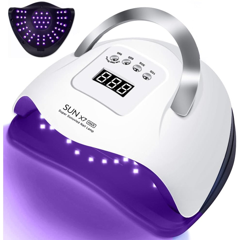 Kafoostore - UV Gel Nail Lamp 220W Professional Automatic Nail Dryer With LCD Display