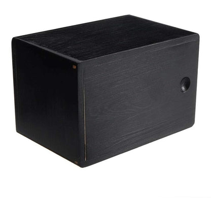 Oijh - Pet Memorial Wooden Photo Cube Cremation Urn Black 10.4x10.4x16 Cm