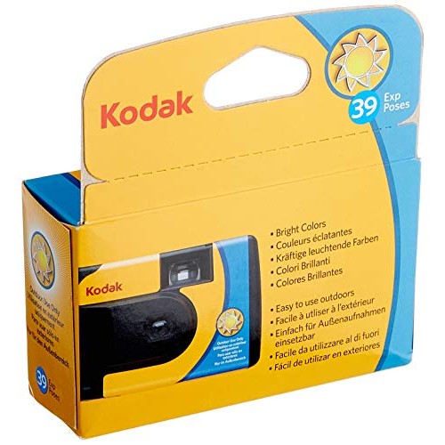 Kodak - SUC Daylight 39 800ISO Disposable Analog Camera - Yellow/Blue