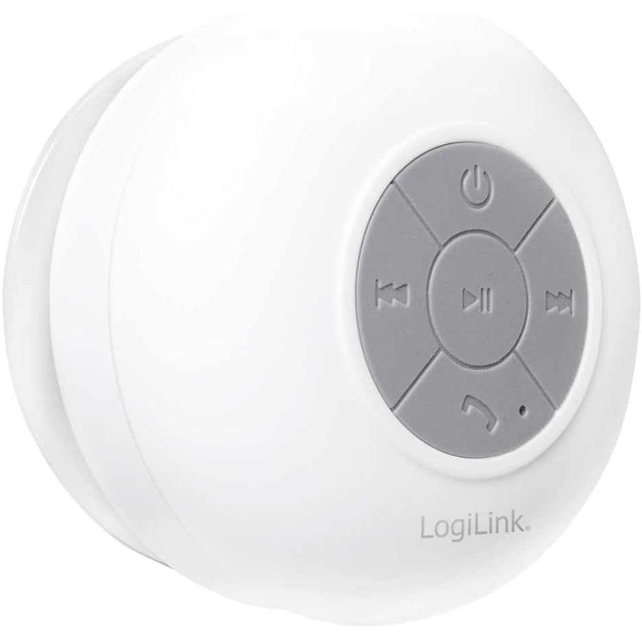 Logilink - Wireless Shower Speaker, IPX4, 4-Hour Duration