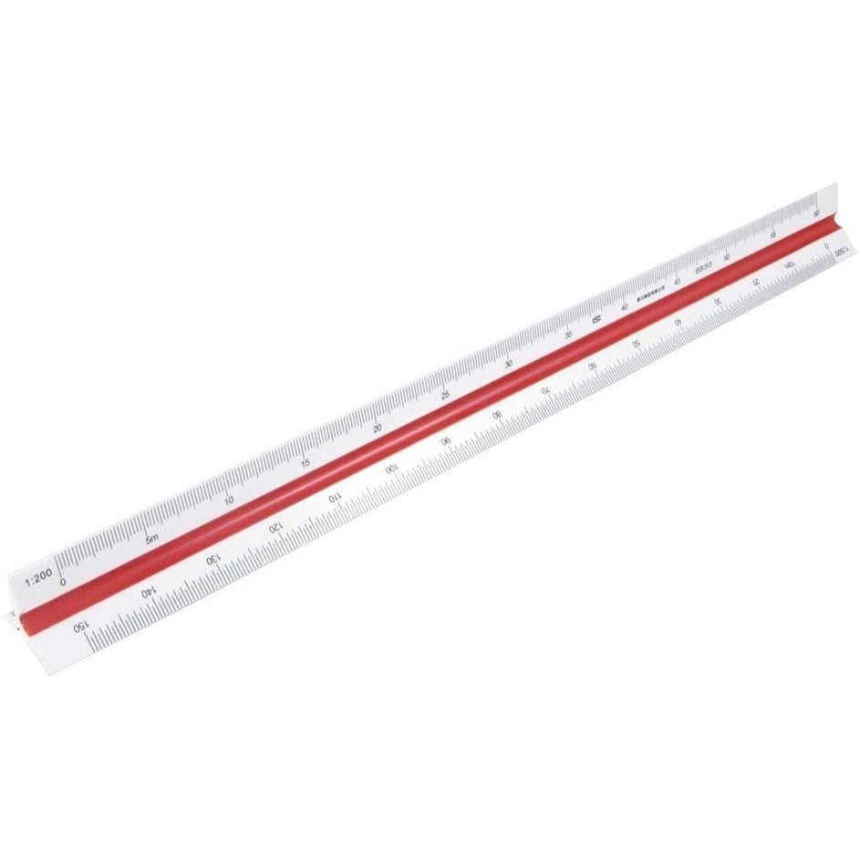 Yosogo Writing Instrument - 30Cm Triangular Engineering Scale Ruler 1:100, 1:200, 1:250