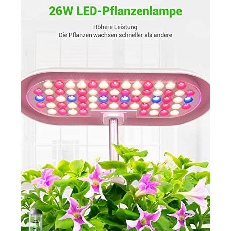 GOLUMUP - Hydroponic Growing System Smart Garden with Timer & 26W LED Lamp