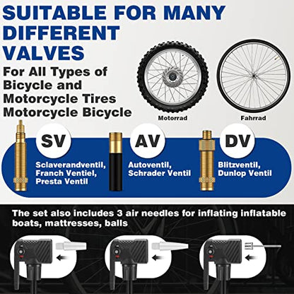 West Biking - Bike Pump with Pressure Gauge for All Valves - 11 Bar / 160 Psi