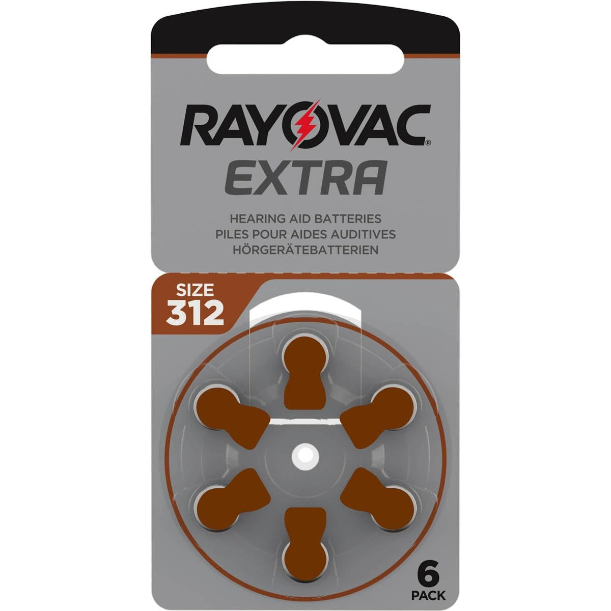 Rayovac - Extra Advanced Size 312 Hearing Aid Battery (60 Pcs)