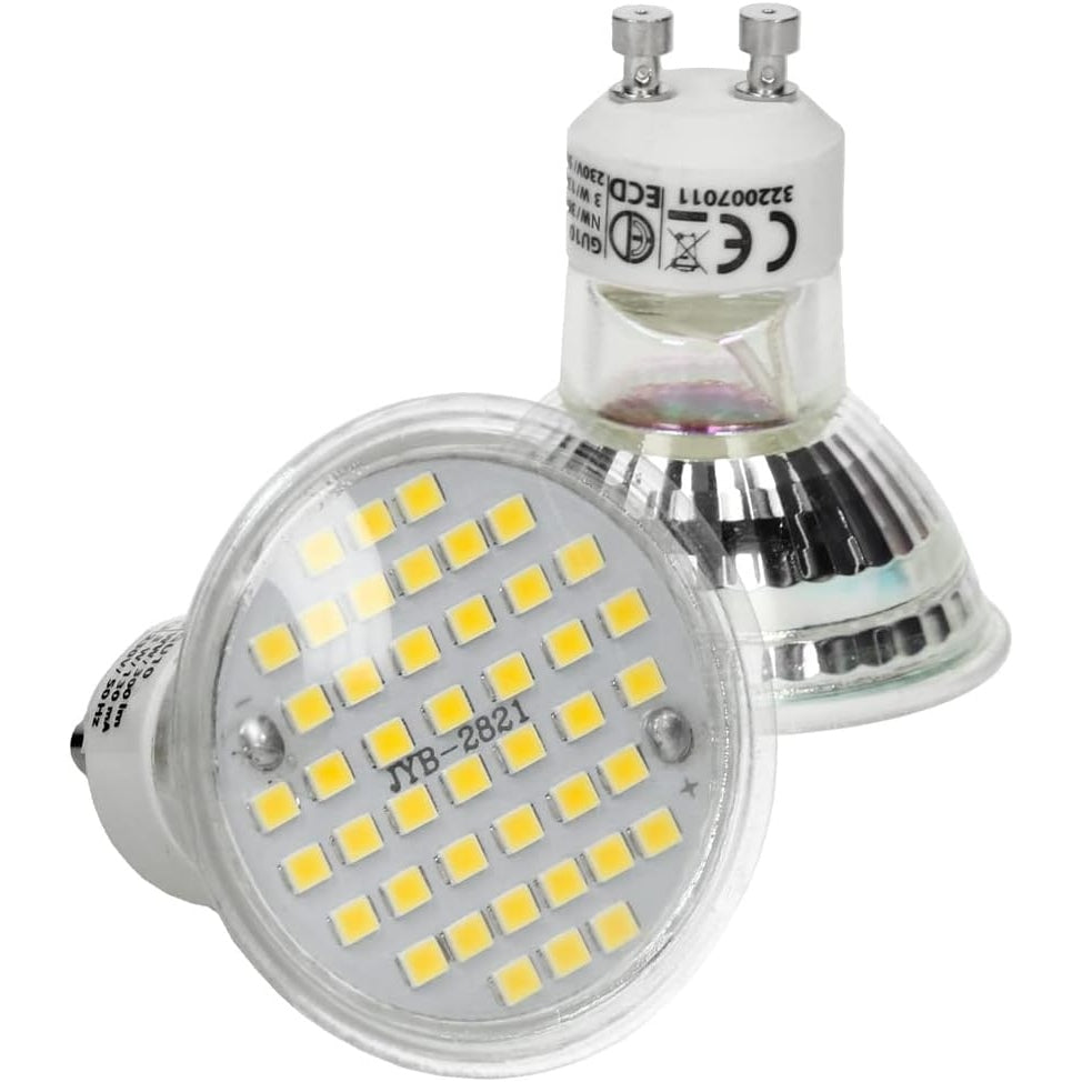 Ecd Germany - Gu10 Led Light Bulb 3W 4000K 320 Lumen 120° Beam Angle