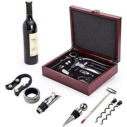 Lsdralobpoi - Wine Bottle Opener Set With Wood Gift Box