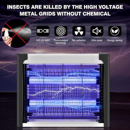 Winload - Electric Insect Killer with UV Light, 4W, Chemical-Free, Covers 80m²