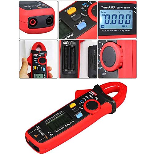 UT210E/UT210D Clamp Meter Multimeter, 100A 600V AC/DC True RMS with VFC Diode, Battery Powered - labloot