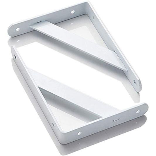 Multi - Heavy Duty White Steel Shelf Brackets (2Pcs)