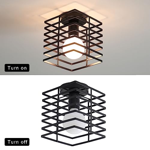 Seamoon - Retro Industrial Ceiling Light With E27 Lamp Holder