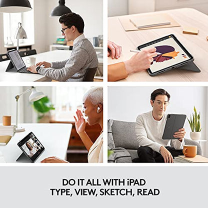 Logitech - Combo Touch iPad Air Keyboard Case with Trackpad & Kickstand