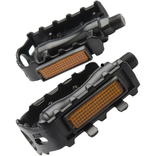 Vanzack - Black Aluminum Alloy Bike Pedals With Bling Cleats