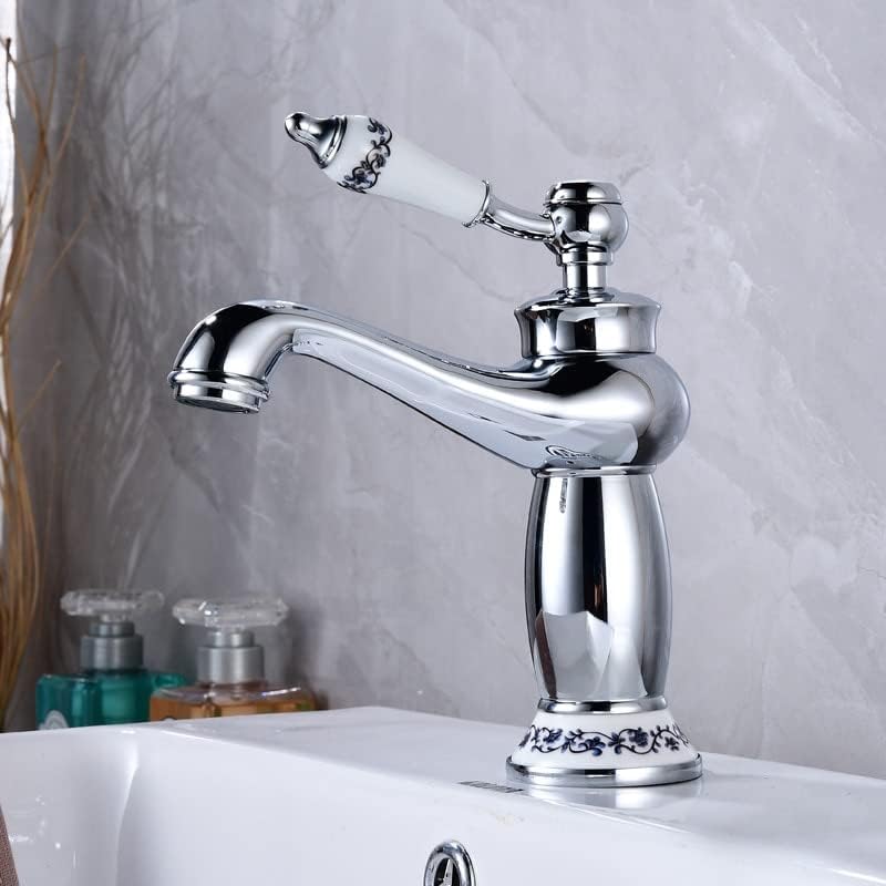 Cuteni - Brass Single Handle Bathroom Faucet (Antique Brass)