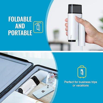 Raelunyi - Portable Handheld Clothes Steamer for Home, Travel, and Office