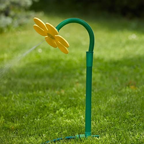 Relaxdays - 2X Set Water Irrigation Sprinkler Head, Click Connect, Yellow/Green