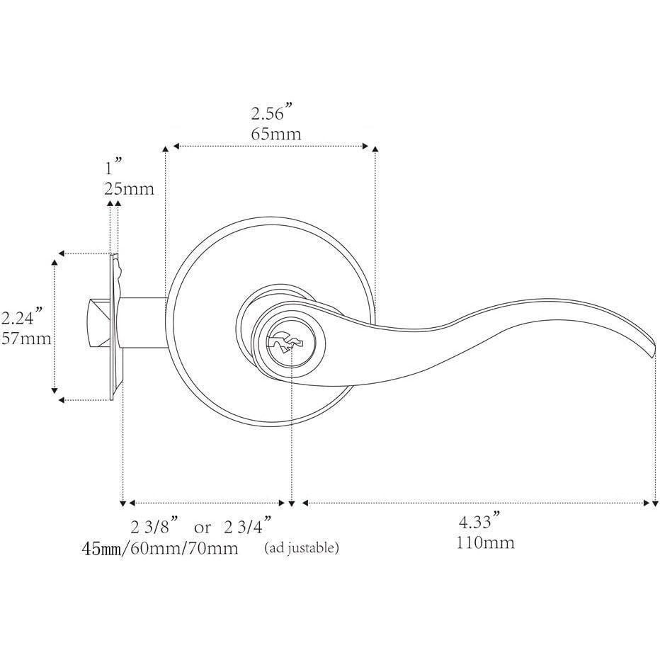 Zhongshan Bes Hardware Technology Co., Ltd. - Henyin Wavy Lever Entry Door Lockset