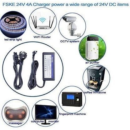 Fske - 60W 12V 5A Transformer Charger Power Supply For Freebox, Router, LED Lighting