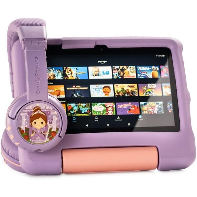 Onanoff - Buddyphones Playtime Volume-Limiting Bluetooth Child Headphones Purple