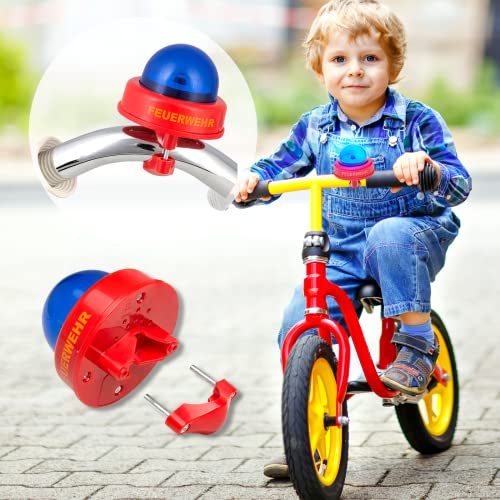 Smart Planet JO-20637 Fire Brigade Bicycle Siren and Bell for Kids - Funny Red Siren for Bike Handlebars, Universal Size - Children's Cycling Accessory