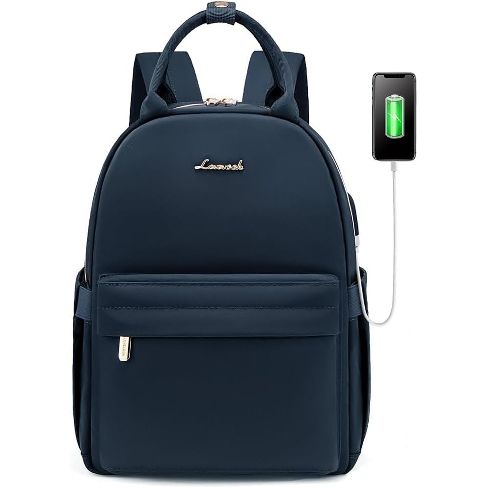 Lovevook - Mini Backpack Purse With USB Charging Port, Blue