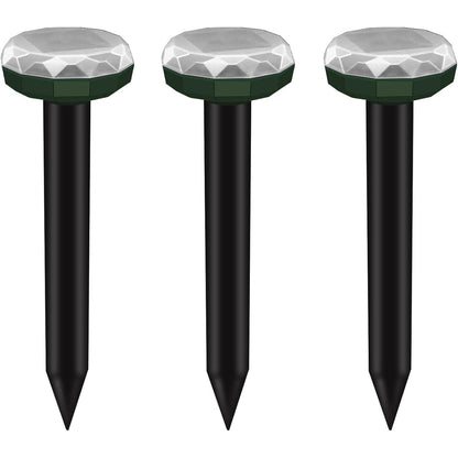 Quunoot - Pack Of 3 Ultrasonic Solar Mole & Vole Repellent