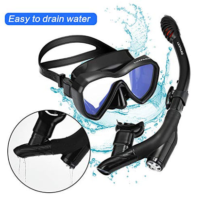 Vendor Name - Snorkel Set With Anti-Fog Mask & Dry Snorkel Tube, Kit Bag Included