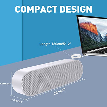 YYV - Mini USB Computer Soundbar Speaker for Desktop and Laptop